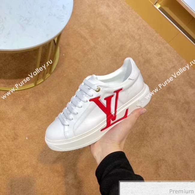 Louis Vuitton Time Out LV Sneaker 1A4VV8 White/Red 2019 (SIYA-9030849)