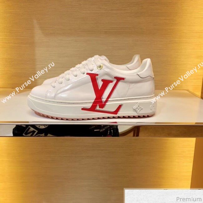 Louis Vuitton Time Out LV Sneaker 1A4VV8 White/Red 2019 (SIYA-9030849)