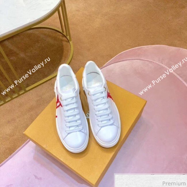 Louis Vuitton Time Out LV Sneaker 1A4VV8 White/Red 2019 (SIYA-9030849)