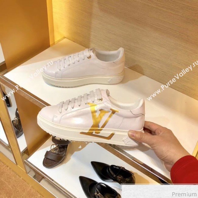 Louis Vuitton Time Out LV Sneaker 1A4VV8 White/Gold 2019 (SIYA-9030850)