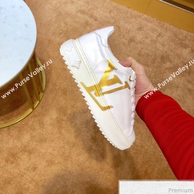 Louis Vuitton Time Out LV Sneaker 1A4VV8 White/Gold 2019 (SIYA-9030850)