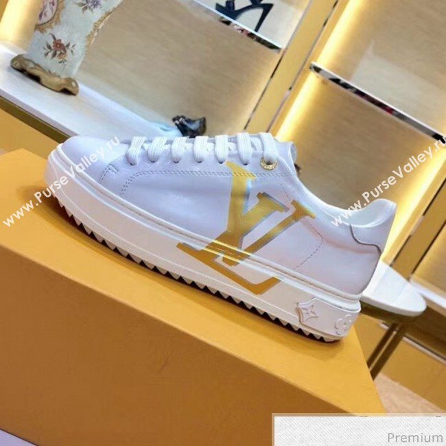 Louis Vuitton Time Out LV Sneaker 1A4VV8 White/Gold 2019 (SIYA-9030850)