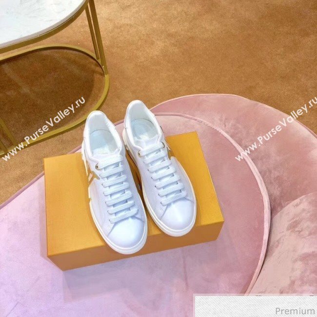 Louis Vuitton Time Out LV Sneaker 1A4VV8 White/Gold 2019 (SIYA-9030850)