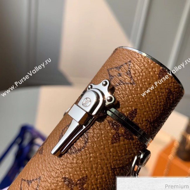 Louis Vuitton Monogram Canvas Lipstick Case MP2407 Silver Chain (FANG-9040113)