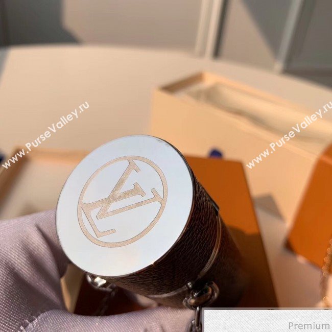 Louis Vuitton Monogram Canvas Lipstick Case MP2407 Silver Chain (FANG-9040113)