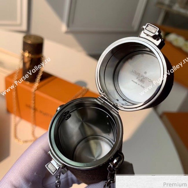 Louis Vuitton Monogram Canvas Lipstick Case MP2407 Silver Chain (FANG-9040113)