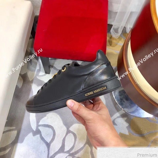 Louis Vuitton Frontrow Cats Sneaker in Black Calf Leather 1A52EQ 2018 (SIYA-9030854)