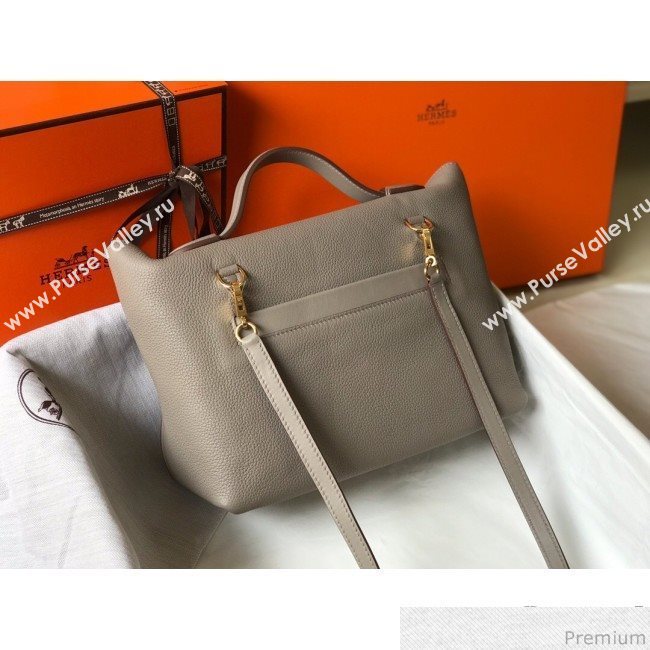 Hermes Kelly 24/24 - 29 Bag in Togo Leather Grey/Gold 2018 (Half Handmade) (FLB-9040115)