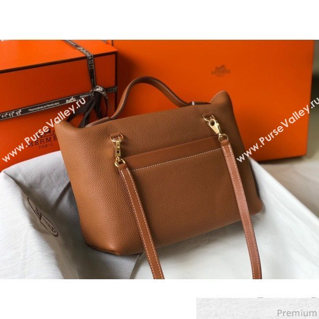 Hermes Kelly 24/24 - 29 Bag in Togo Leather Brown/Gold 2018 (Half Handmade) (FLB-9040120)