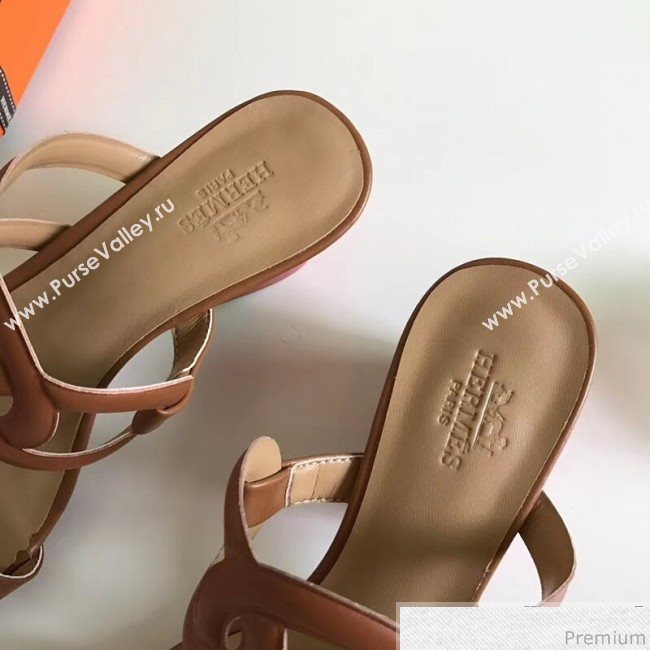 Hermes Peace Sandals Brown 2018 (ALZ-9030857)