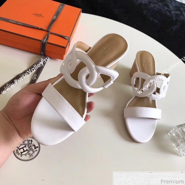 Hermes Peace Sandals White 2018 (ALZ-9030855)