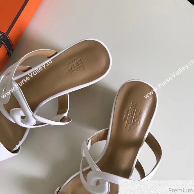 Hermes Peace Sandals White 2018 (ALZ-9030855)