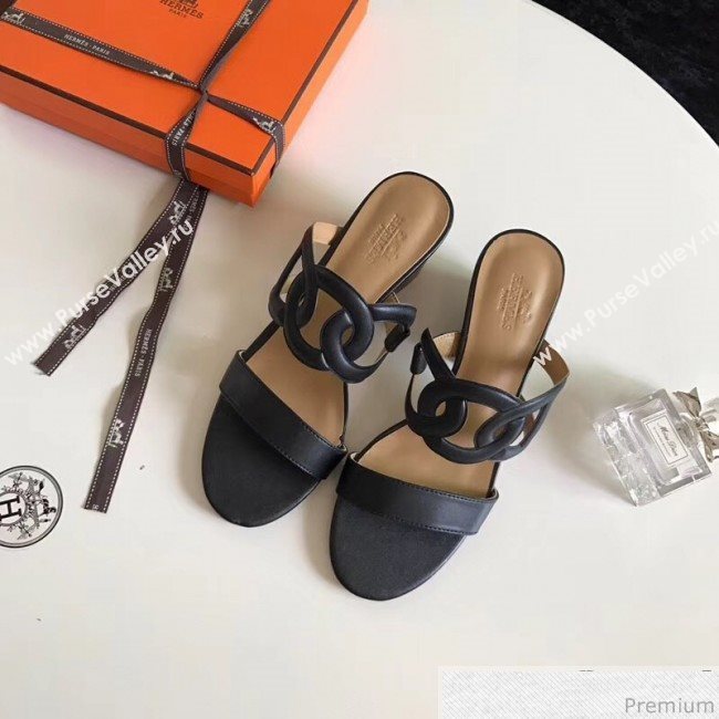 Hermes Peace Sandals Black 2018 (ALZ-9030856)