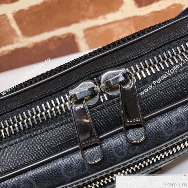 Gucci Night Courrier Soft GG Supreme Belt Bag 474293 Black/Grey 2019 (BLWX-9040123)