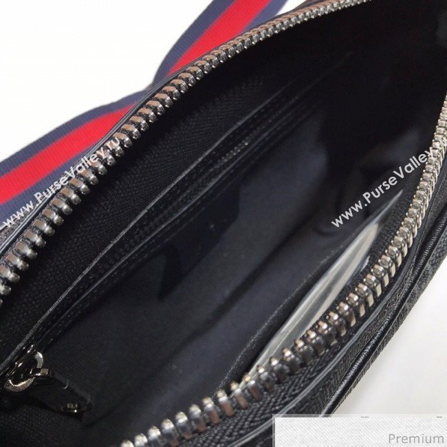 Gucci Soft GG Supreme Belt Bag 474293 Black/Grey 2019 (BLWX-9040124)