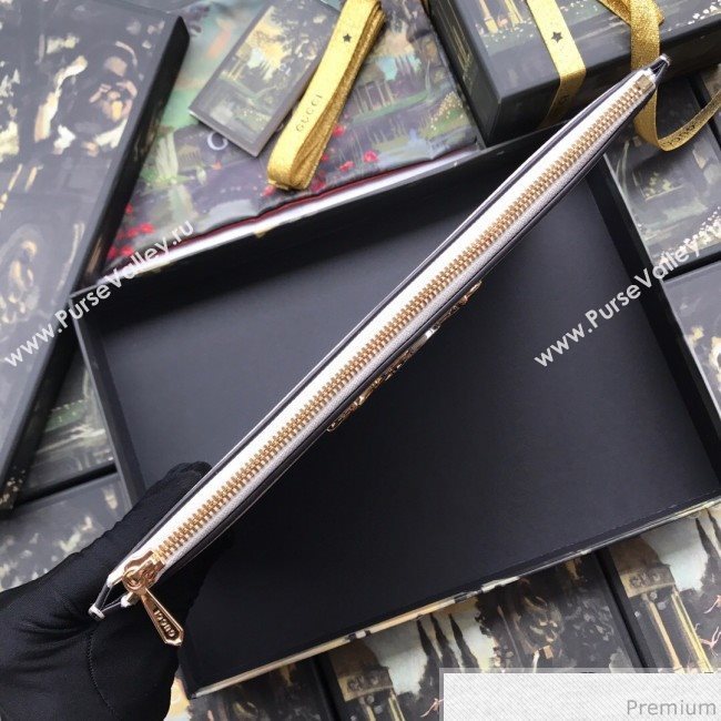 Gucci Zumi Grainy Leather Pouch 570728 White 2019 (BLWX-9040126)