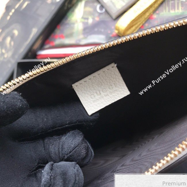Gucci Zumi Grainy Leather Pouch 570728 White 2019 (BLWX-9040126)