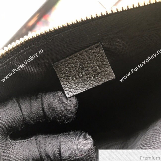 Gucci Zumi Grainy Leather Pouch 570728 Black 2019 (BLWX-9040125)