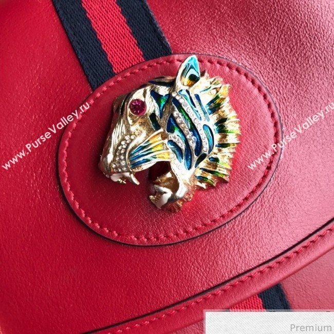Gucci Rajah Leather Medium Shoulder Bag 564697 Red 2019 (BLWX-9040129)