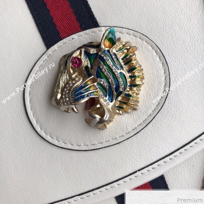 Gucci Rajah Leather Medium Shoulder Bag 564697 White 2019 (BLWX-9040128)