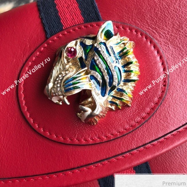 Gucci Rajah Leather Small Shoulder Bag 570145 Red 2019 (BLWX-9040132)