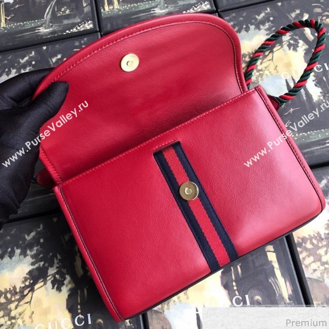 Gucci Rajah Leather Small Shoulder Bag 570145 Red 2019 (BLWX-9040132)