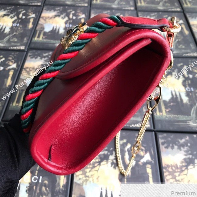 Gucci Rajah Leather Small Shoulder Bag 570145 Red 2019 (BLWX-9040132)