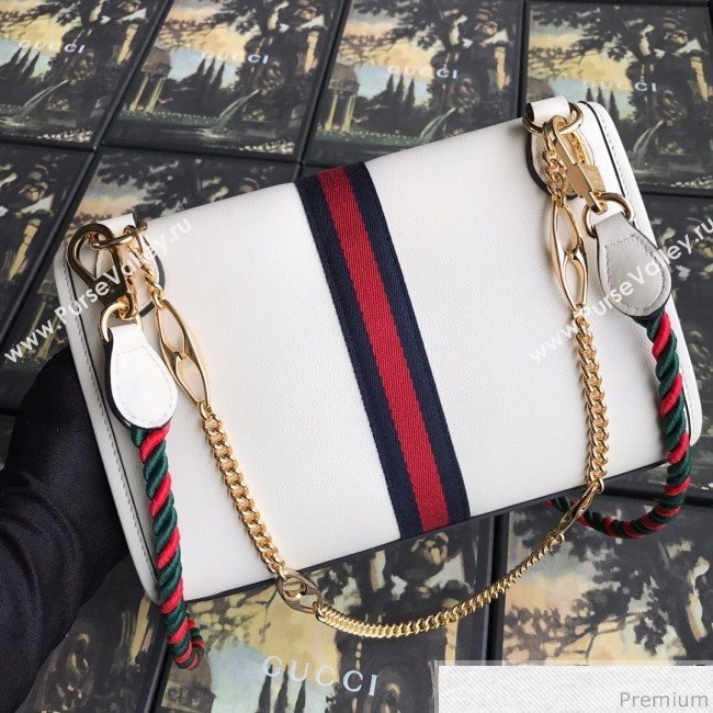 Gucci Rajah Leather Small Shoulder Bag 570145 White 2019 (BLWX-9040131)