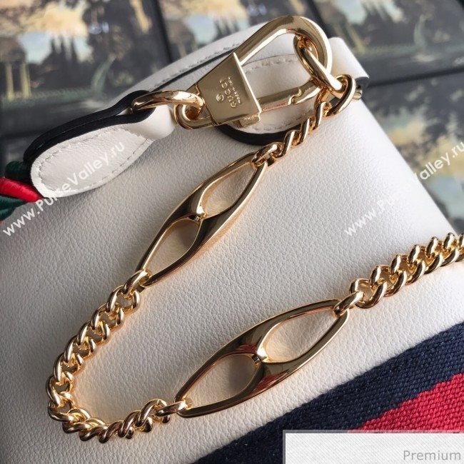 Gucci Rajah Leather Small Shoulder Bag 570145 White 2019 (BLWX-9040131)