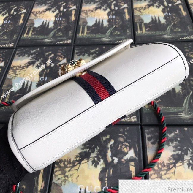 Gucci Rajah Leather Small Shoulder Bag 570145 White 2019 (BLWX-9040131)