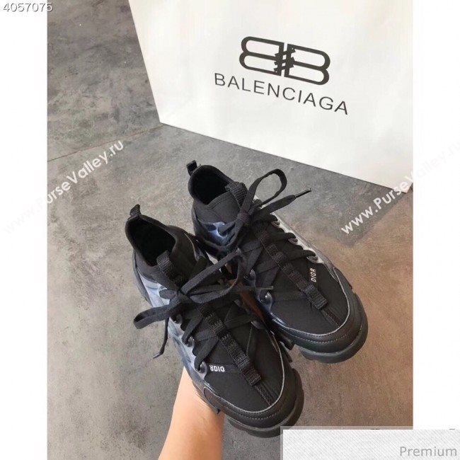 Dior D-Connect Sneaker in Black Neoprene 2019 (EM-9040804)
