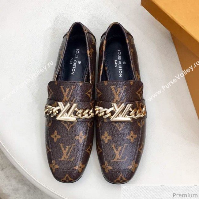 Louis Vuitton Upper Case Flat Loafer 1A4XDD Monogram Canvas 2019 (HZJ-9040831)
