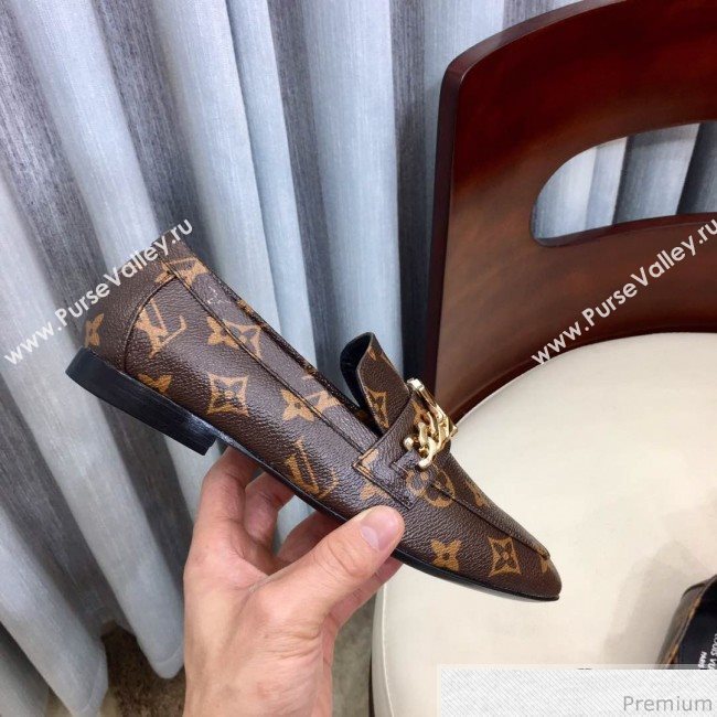 Louis Vuitton Upper Case Flat Loafer 1A4XDD Monogram Canvas 2019 (HZJ-9040831)