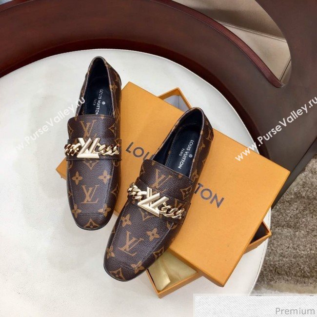 Louis Vuitton Upper Case Flat Loafer 1A4XDD Monogram Canvas 2019 (HZJ-9040831)