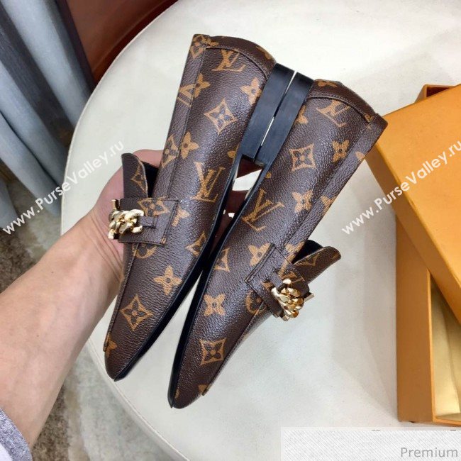 Louis Vuitton Upper Case Flat Loafer 1A4XDD Monogram Canvas 2019 (HZJ-9040831)