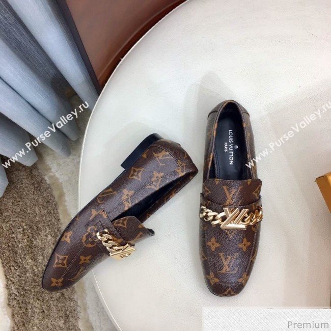 Louis Vuitton Upper Case Flat Loafer 1A4XDD Monogram Canvas 2019 (HZJ-9040831)