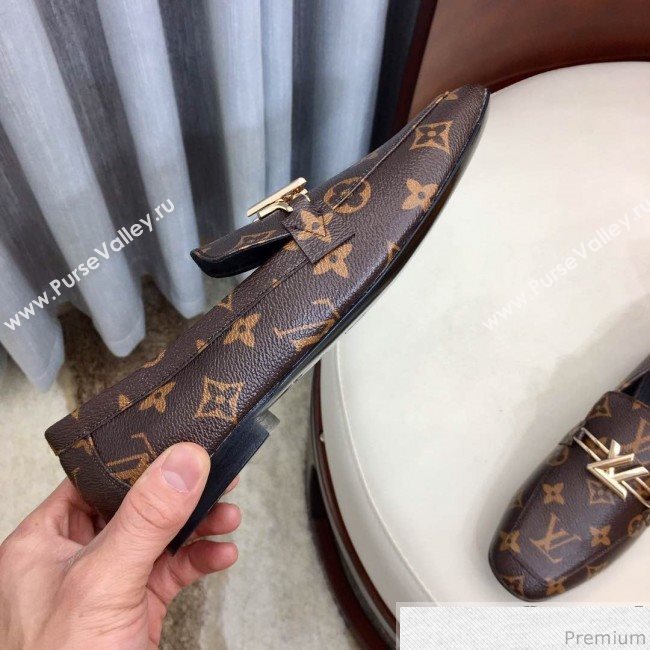 Louis Vuitton Upper Case Flat Loafer 1A4EW3 Monogram Canvas 2019 (HZJ-9040832)