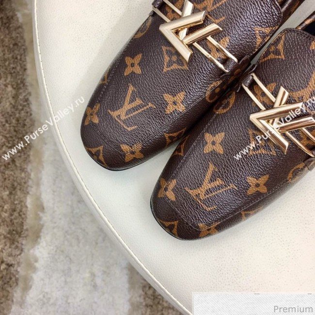 Louis Vuitton Upper Case Flat Loafer 1A4EW3 Monogram Canvas 2019 (HZJ-9040832)