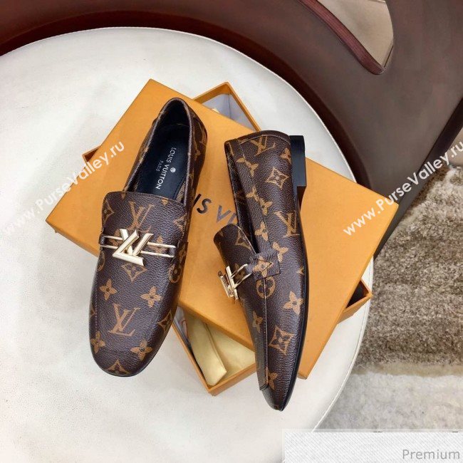 Louis Vuitton Upper Case Flat Loafer 1A4EW3 Monogram Canvas 2019 (HZJ-9040832)