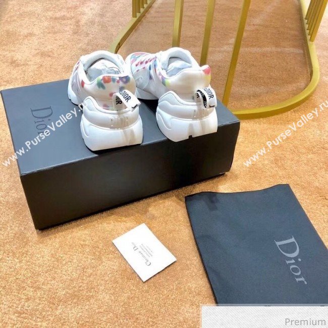 Dior D-Connect Floral Sneaker in Pink Neoprene 2019 (SIYA-9040837)