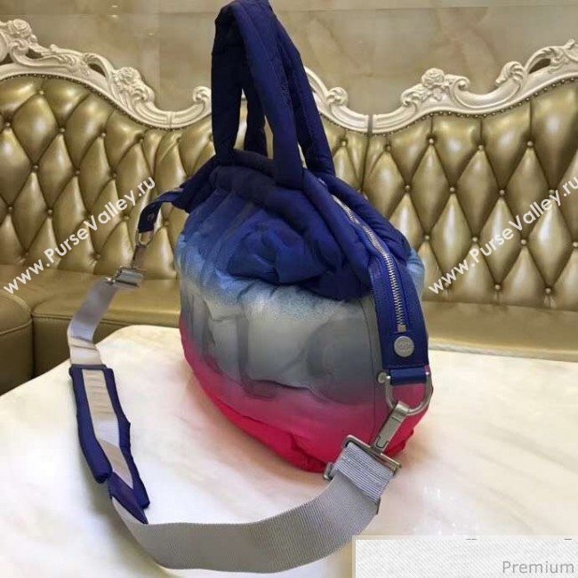 Chanel Down Feather Gradual Top Handle Bag Red/Gray/Blue 2018 (GN-9031515)