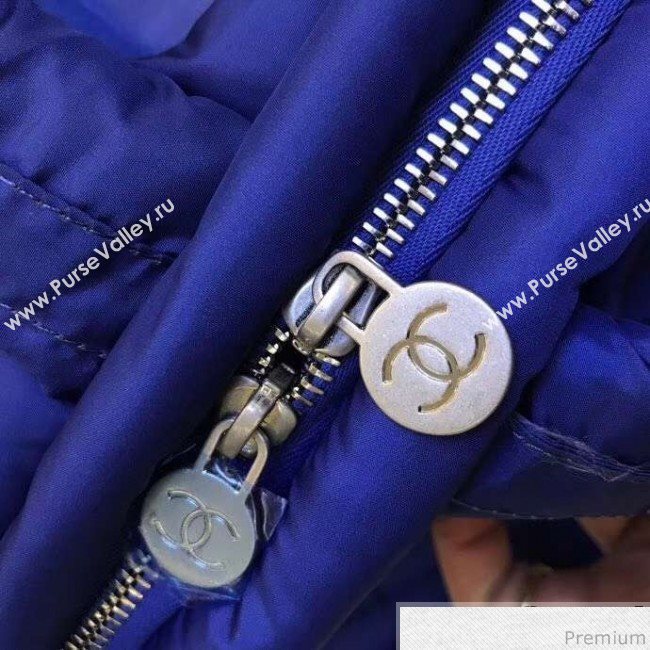 Chanel Down Feather Gradual Top Handle Bag Red/Gray/Blue 2018 (GN-9031515)