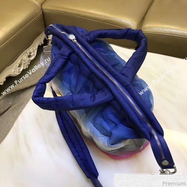 Chanel Down Feather Gradual Top Handle Bag Red/Gray/Blue 2018 (GN-9031515)