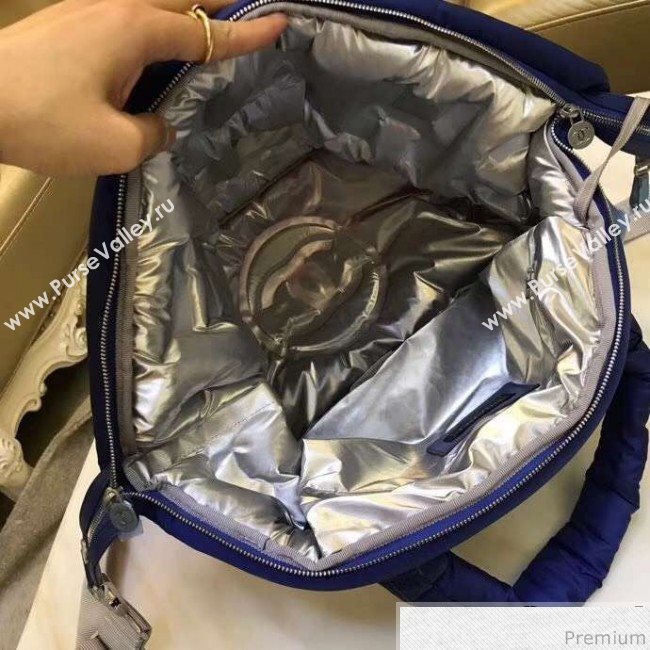 Chanel Down Feather Gradual Top Handle Bag Red/Gray/Blue 2018 (GN-9031515)