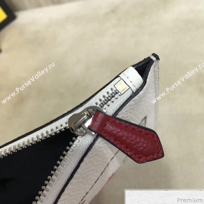 Fendi Roma Calfskin Clutch White 2019 (AFEI-9040407)