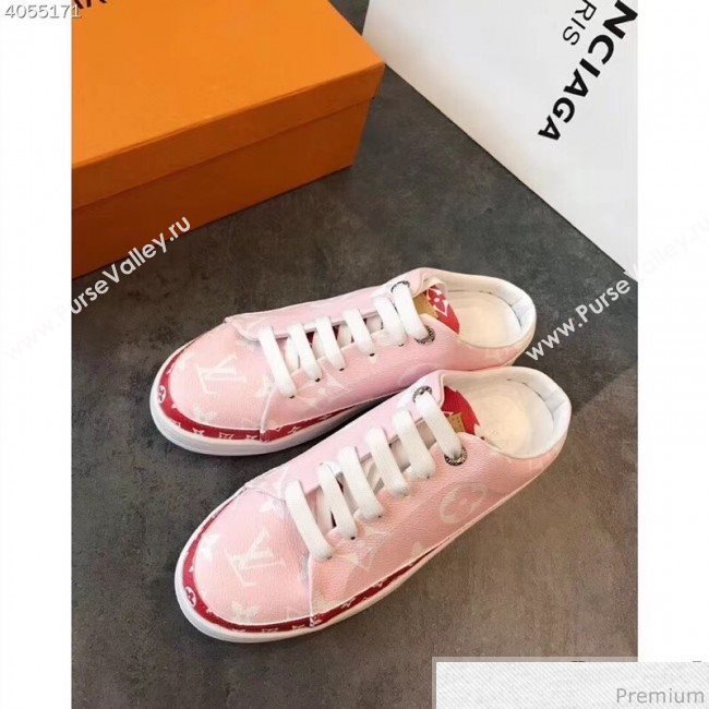 Louis Vuitton Frontrow Open Back Sneaker 1A58DS Pink/Red 2019 (EM-9040431)