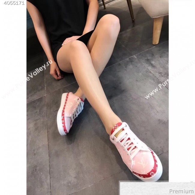 Louis Vuitton Frontrow Open Back Sneaker 1A58DS Pink/Red 2019 (EM-9040431)