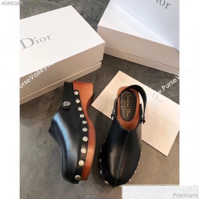Dior Walk"NDior Slingbacks Mules in Black Calfskin 2019 (EM-9040435)