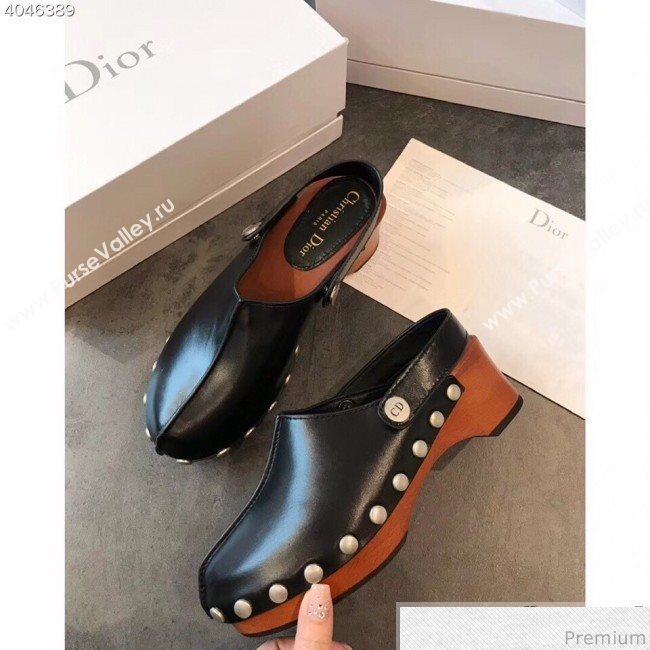 Dior Walk"NDior Slingbacks Mules in Black Calfskin 2019 (EM-9040435)