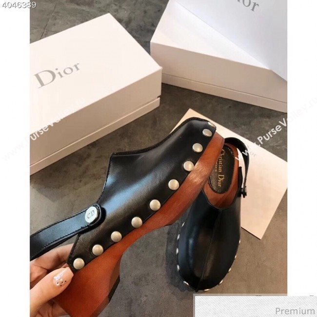 Dior Walk"NDior Slingbacks Mules in Black Calfskin 2019 (EM-9040435)
